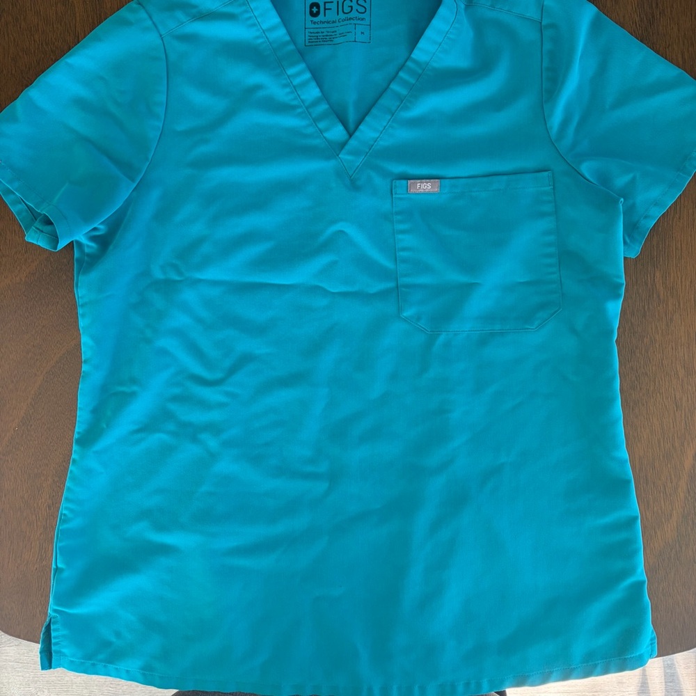 Figs Teal Scrub Set M